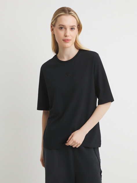 Женская футболка KAPPA, Артикул 133871, черный | 4258328. Ракурс 1