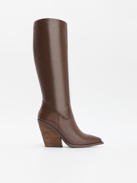 Высокие казаки TENDANCE, Артикул CLF546B-06, серо-коричневый | 4259797. Ракурс 1