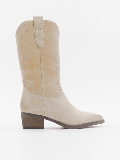 Высокие казаки TENDANCE, Артикул CLF799BL-01, светло-бежевый | 4260762. Ракурс 1