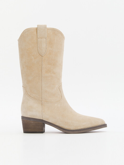 Высокие казаки TENDANCE, Артикул CLF799BL-01, светло-бежевый | 4260770. Ракурс 1