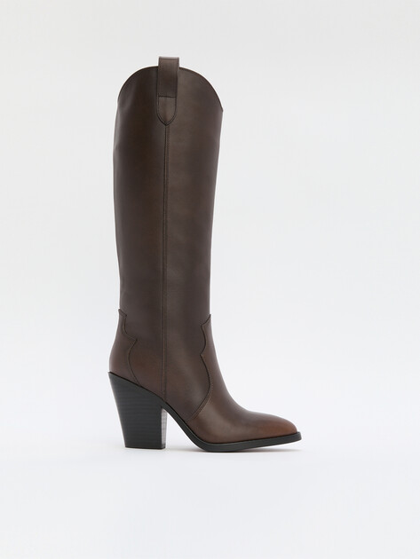 Высокие казаки TENDANCE, Артикул CLF801K-06, темно-коричневый | 4261464. Ракурс 1