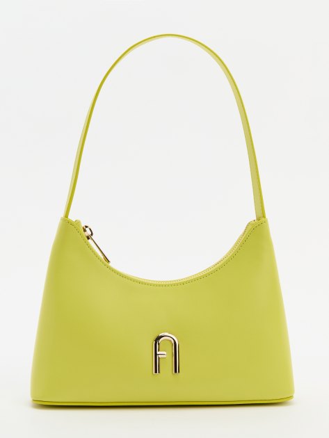 Женская сумка  FURLA, Артикул FURLA DIAMANTE MINI SHOULDER BAG, зелено-желтый | 4262946. Ракурс 1