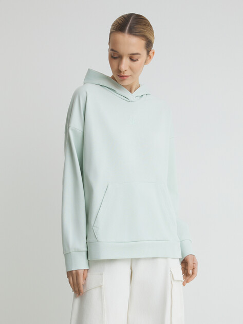Женское худи KAPPA, Артикул 133865, светло-бирюзовый | 4263174. Ракурс 1