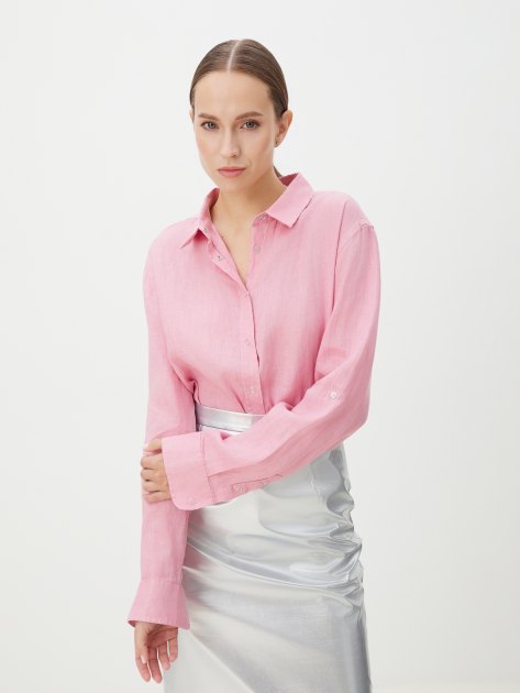 Женская рубашка MAISON DAVID, Артикул BLN923, розовый | 4263487. Ракурс 1