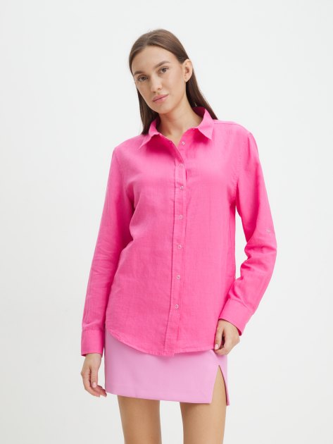 Женская рубашка MAISON DAVID, Артикул BLN923-1, ярко-розовый | 4263608. Ракурс 1