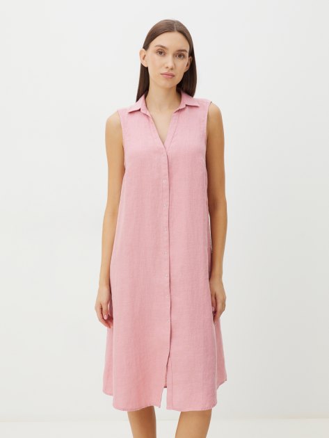 Женское платье-рубашка MAISON DAVID, Артикул BLN924, серовато-розовый | 4263688. Ракурс 1