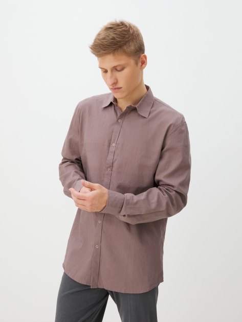 Мужская рубашка MAISON DAVID, Артикул BLN926-1, серовато-коричневый | 4263830. Ракурс 1