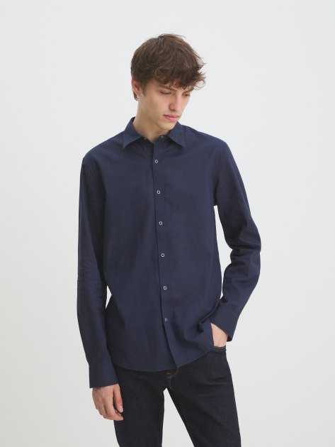 Мужская рубашка MAISON DAVID, Артикул BLN926-1, темно-синий | 4263858. Ракурс 1