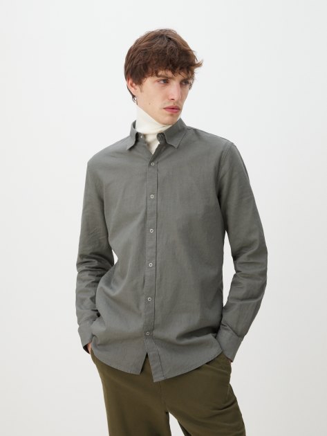 Мужская рубашка MAISON DAVID, Артикул BLN926-1A, темно-серый | 4263943. Ракурс 1