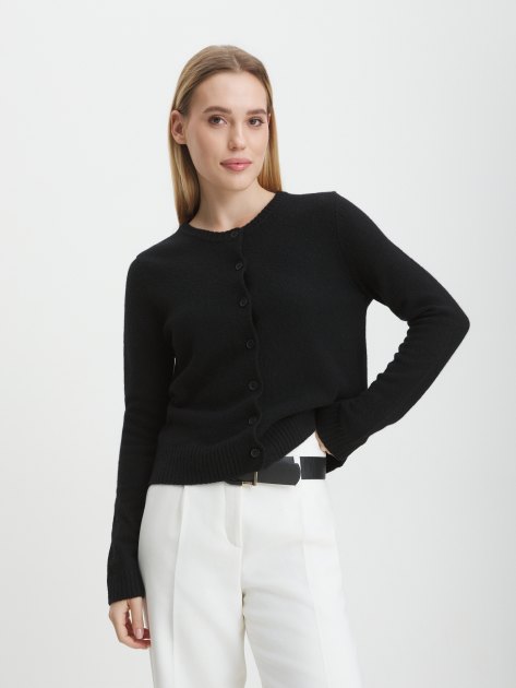 Женский кардиган MAISON DAVID, Артикул 2023-181, черный | 4268757. Ракурс 1