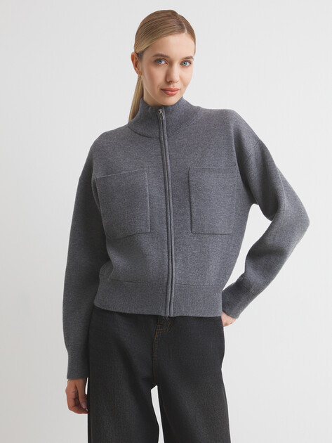 Женский кардиган MAISON DAVID, Артикул BN717, серый | 4268936. Ракурс 1