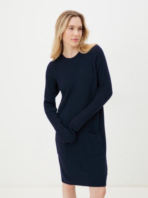 Женское платье MAISON DAVID, Артикул Knitted dress, темно-синий | 4269159. Ракурс 1