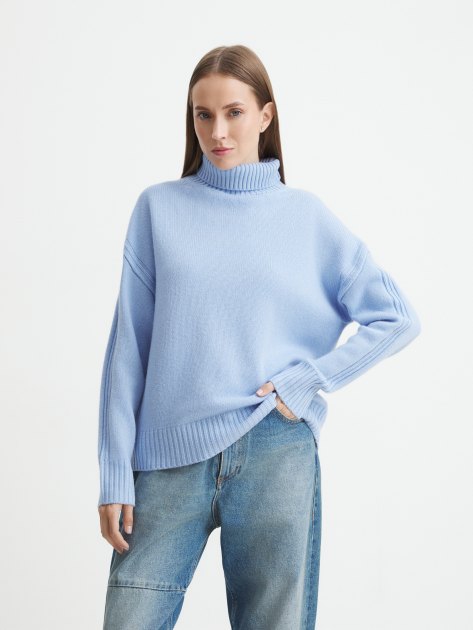 Женский свитер MAISON DAVID, Артикул 2023-177, светло-голубой | 4269223. Ракурс 1