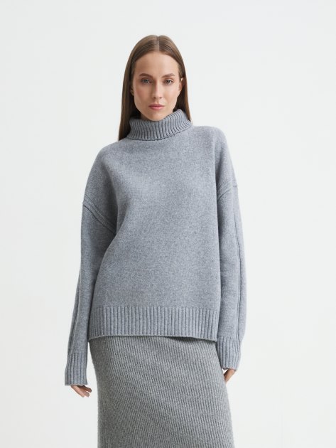 Женский свитер MAISON DAVID, Артикул 2023-177W, светло-серый | 4269282. Ракурс 1