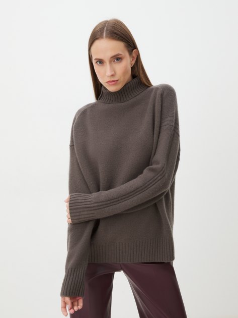Женский свитер MAISON DAVID, Артикул 2023-177W, коричневато-серый | 4269332. Ракурс 1