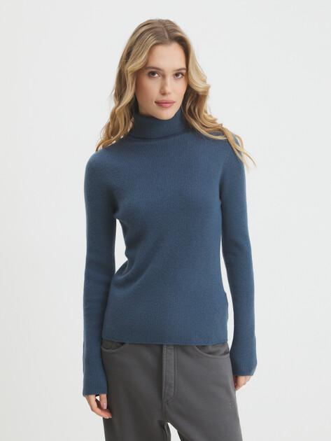 Женская водолазка MAISON DAVID, Артикул MNZ9889, серо-синий | 4269559. Ракурс 1