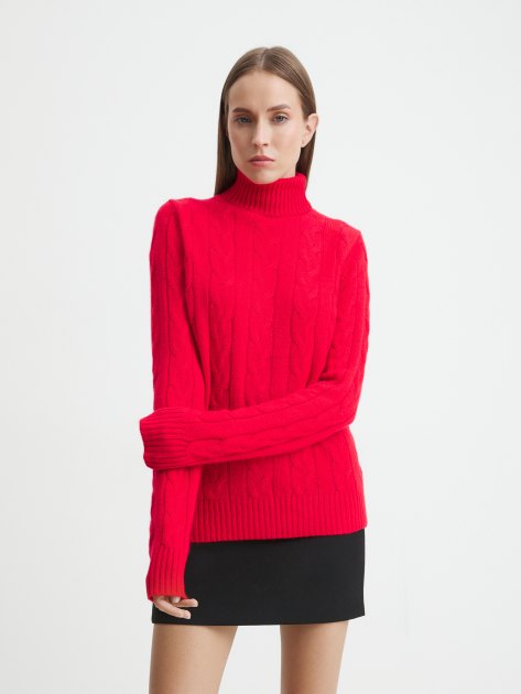Женский свитер MAISON DAVID, Артикул 2023-178, рубиновый | 4269645. Ракурс 1