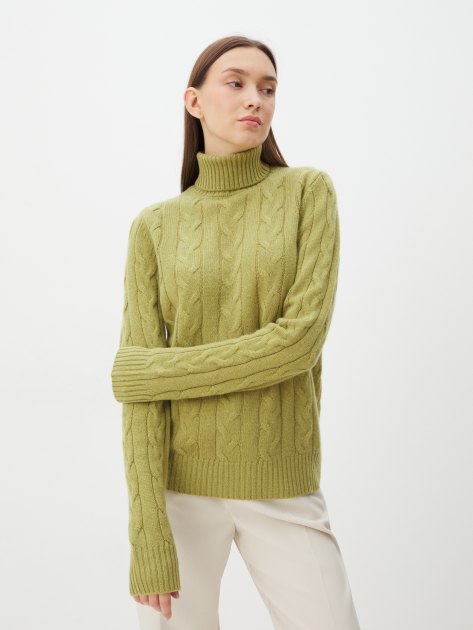 Женский свитер MAISON DAVID, Артикул 2023-179, оливковый | 4269716. Ракурс 1