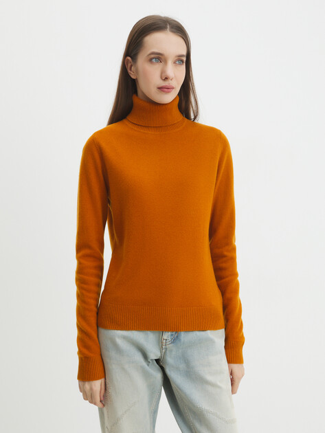 Женская водолазка MAISON DAVID, Артикул MNZ2805, коричнево-оранжевый | 4269900. Ракурс 1