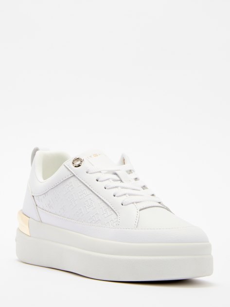 Leather court trainers new arrivals