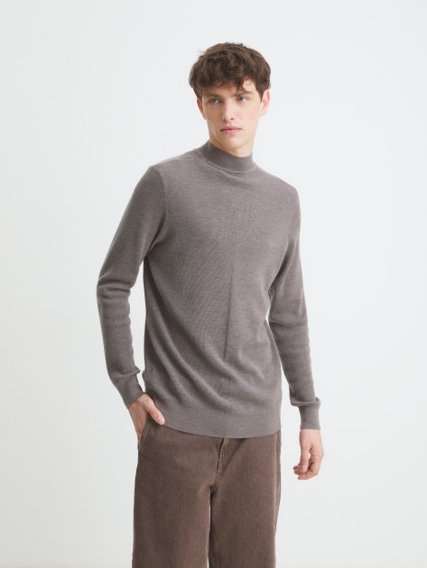 Мужской джемпер MAISON DAVID, Артикул JX07, серо-коричневый | 4272975. Ракурс 1