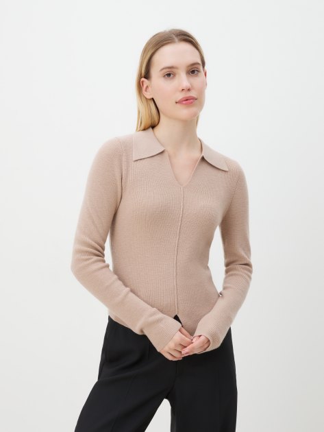 Женский пуловер MAISON DAVID, Артикул 6W2225, розово-бежевый | 4273174. Ракурс 1