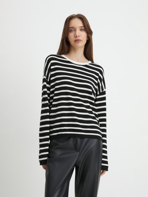 Женский джемпер MAISON DAVID, Артикул 30W112, черный | 4273224. Ракурс 1