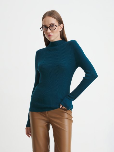 Женский джемпер MAISON DAVID, Артикул NZ1618, зелено-синий | 4273248. Ракурс 1