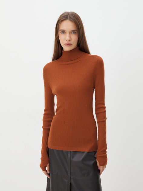 Женская водолазка MAISON DAVID, Артикул NZ1619, светло-коричневый | 4273289. Ракурс 1