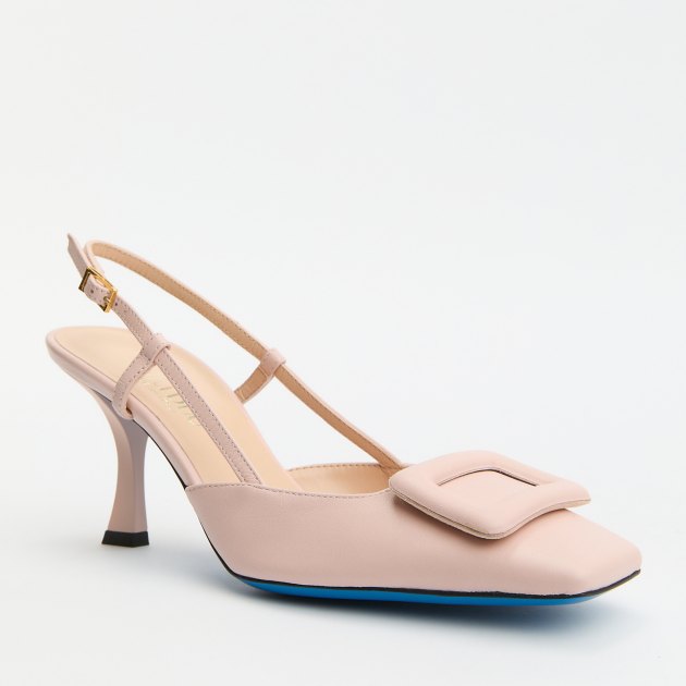 Женские туфли с открытой пяткой (слингбэк) LORIBLU, Артикул GIV37R, светло-розовый | 4273981. Ракурс 1