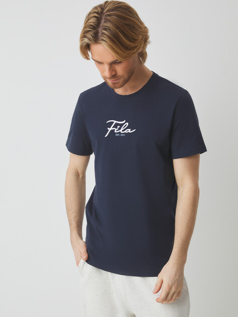 Мужская футболка FILA, Артикул 133201, темно-синий | 4274568. Ракурс 1