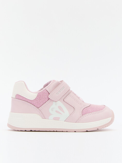Детские кроссовки GEOX B RISHON GIRL, Артикул B450LA, светло-розовый | 4274745. Ракурс 1