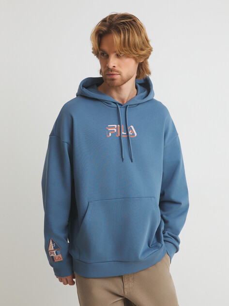 Мужское худи FILA, Артикул 133298, серо-синий | 4275425. Ракурс 1
