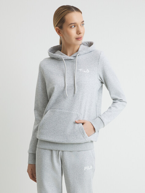 Женское худи FILA, Артикул 134014, светло-серый | 4275452. Ракурс 1