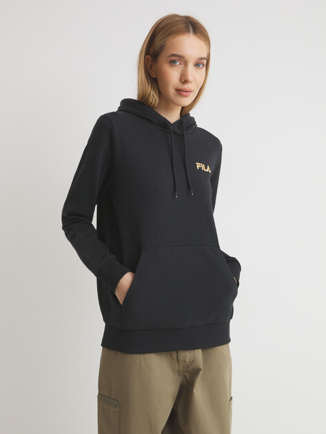 Женское худи FILA, Артикул 134014, черный | 4275459. Ракурс 1