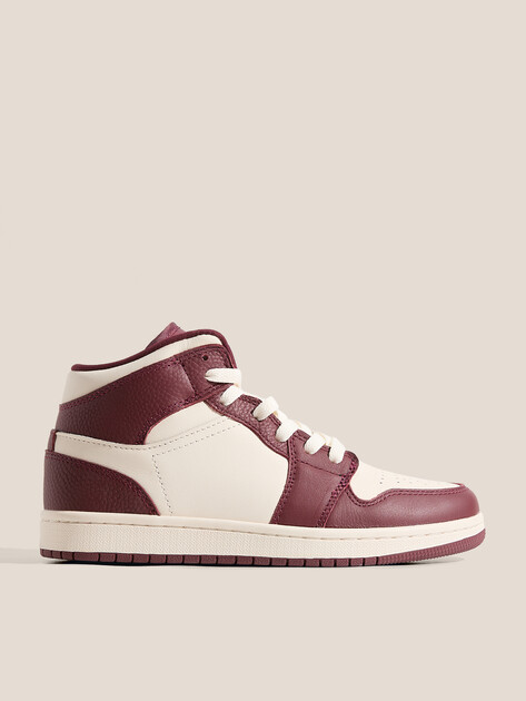 Женские высокие кеды TENDANCE, Артикул FP-J1-1W, вишневый | 4275636. Ракурс 1