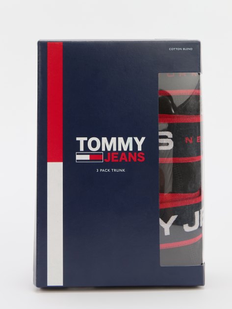 Мужские трусы 3 шт. TOMMY JEANS 3P TRUNK, Артикул UM0UM02968, черный | 4280406. Ракурс 1