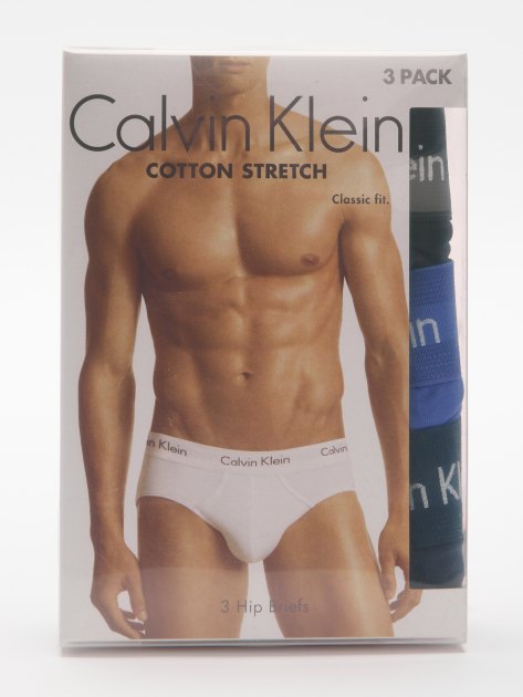 Мужские трусы 3 шт. CALVIN KLEIN HIP BRIEF 3PK, Артикул 0000U2661G, мультицвет | 4281146. Ракурс 1