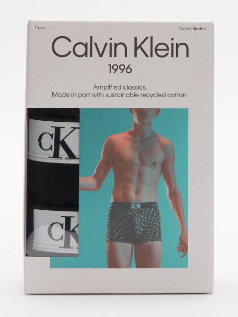 Мужские трусы 3 шт. CALVIN KLEIN TRUNK 3PK, Артикул 000NB3528A, черный | 4281640. Ракурс 1