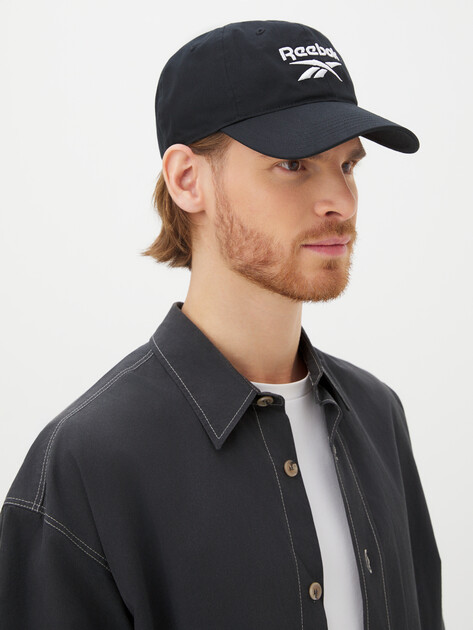 Мужская бейсболка REEBOK Logo Cap, Артикул RBH1200, черный | 4282691. Ракурс 1