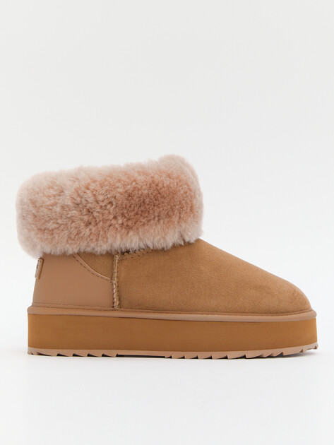 Женские угги TENDANCE, Артикул IM-RDV64B, бежево-коричневый | 4284612. Ракурс 1