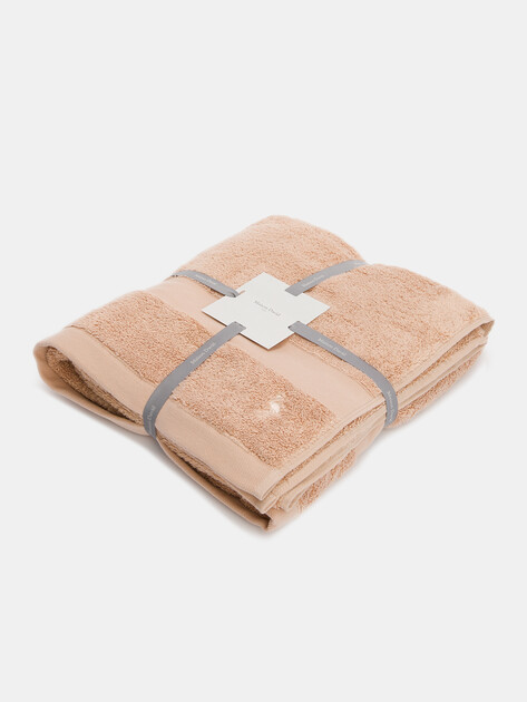 Махровое полотенце 100x150 MAISON DAVID, Артикул Louise 100x150 cm, темно-бежевый | 4284995. Ракурс 1