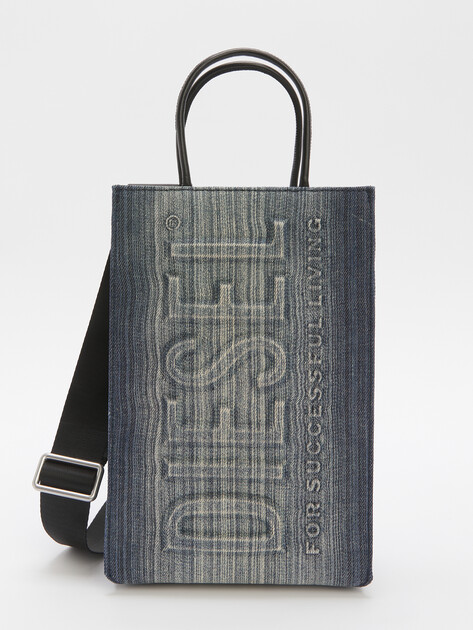 Мужская сумка с ручками DIESEL LES SHOPPERS, Артикул X10282, темно-синий | 4285561. Ракурс 1