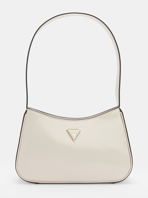 Женская сумка на плечо GUESS ARNELA TOP ZIP SHOULDER BAG, Артикул HWNG9496170, молочно-белый | 4286441. Ракурс 1