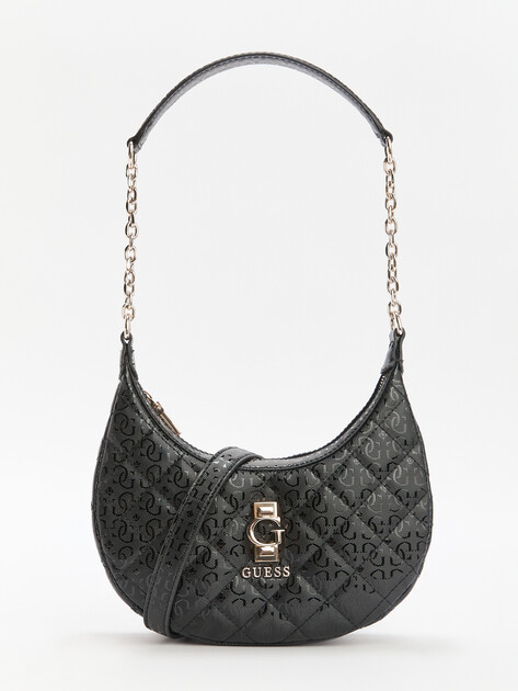 Женская сумка на плечо GUESS BESSEY HOBO SHOULDER BAG, Артикул HWGG9522010, черный | 4286489. Ракурс 1