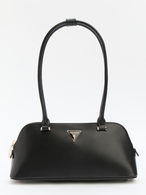 Женская сумка на плечо GUESS DARYNA SHOULDER SATCHEL, Артикул HWVG9493080, черный | 4286510. Ракурс 1