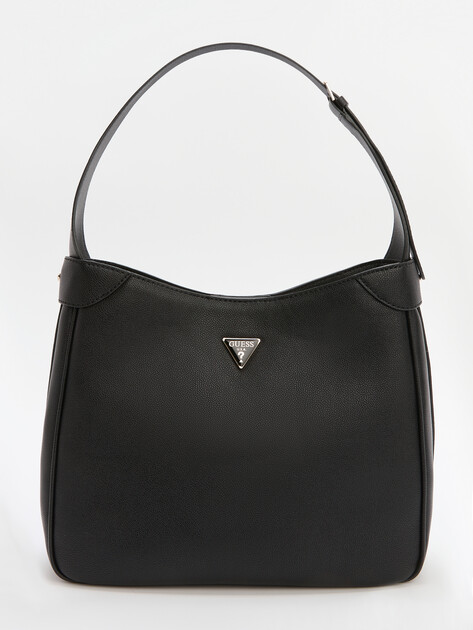 Женская сумка на плечо GUESS FEDORA HOBO SHOULDER BAG, Артикул HWBG9519020, черный | 4286587. Ракурс 1