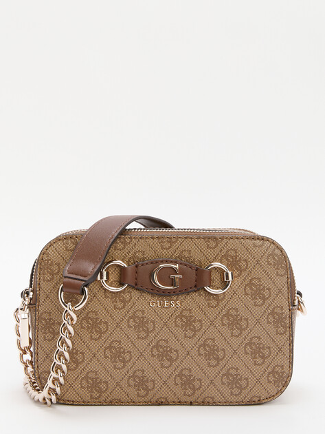 Кросс-боди GUESS IZZY CAMERA BAG, Артикул HWSG8654140, темно-бежевый | 4286694. Ракурс 1