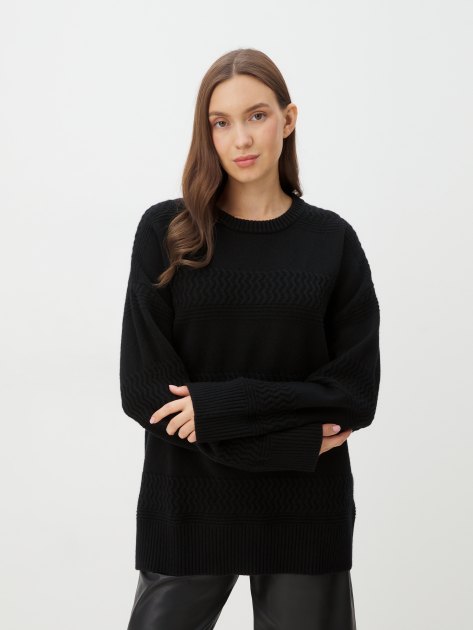 Женский свитер MAISON DAVID, Артикул QM060, черный | 4292128. Ракурс 1