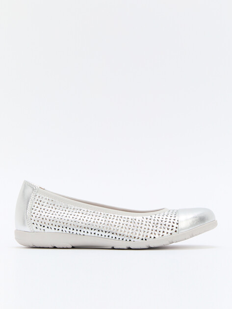 Балетки CAPRICE VIVIAN, Артикул 9-9-22151-42, серебряный | 4294758. Ракурс 1
